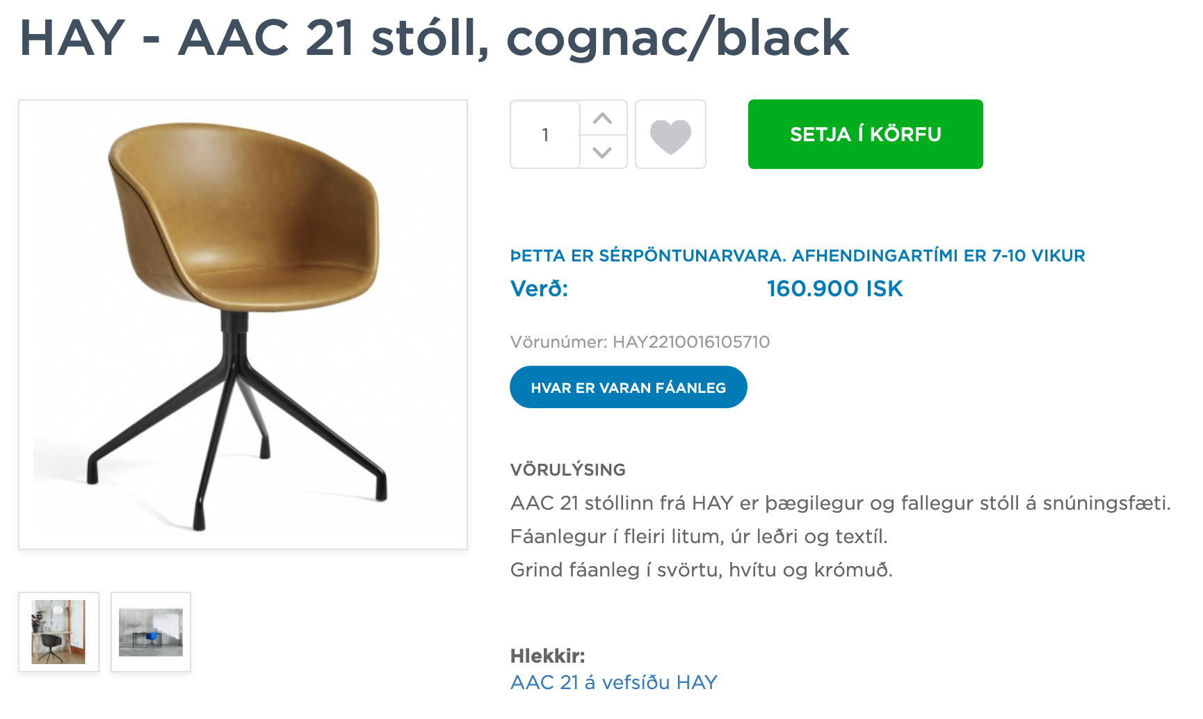 HAY snúningsstóll 6