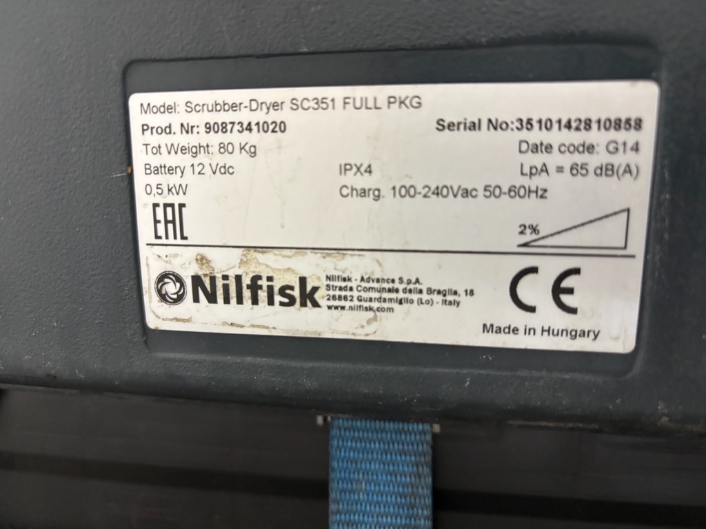 Nilfisk gólfþvottavél 7