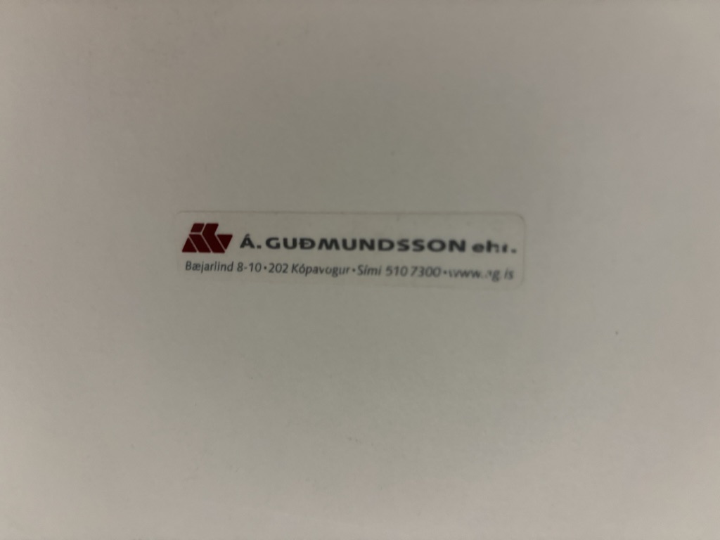 Á. Guðmundsson fráleggsborð 5