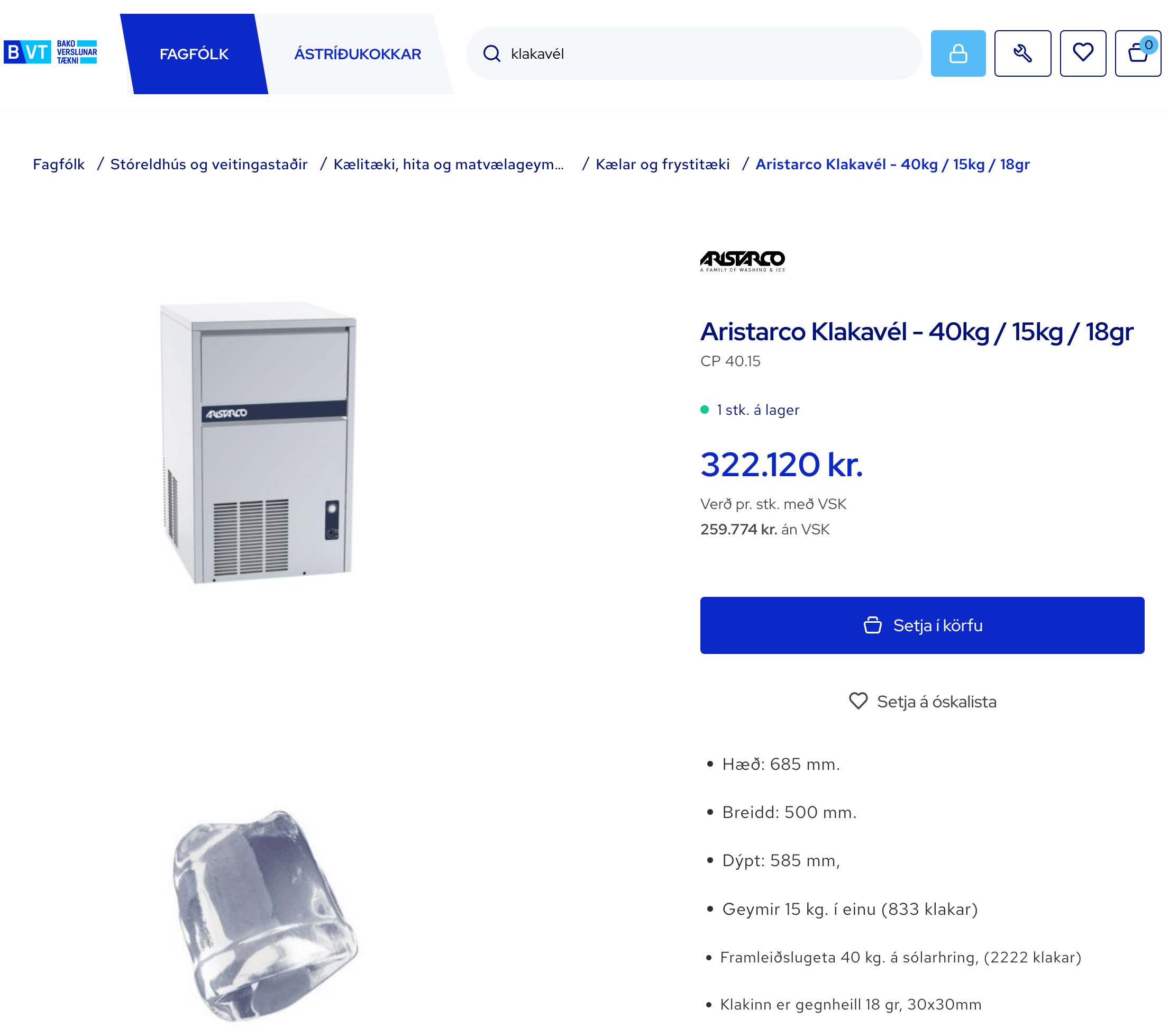 Aristarco klakavél frá BVT - Sem ný 4