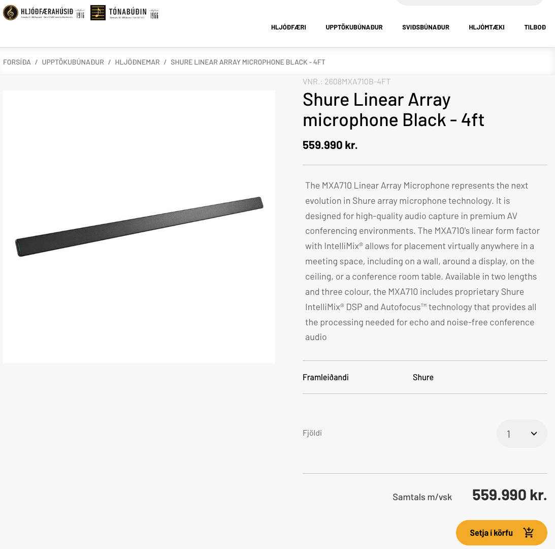 Shure hljóðnemastöng 4