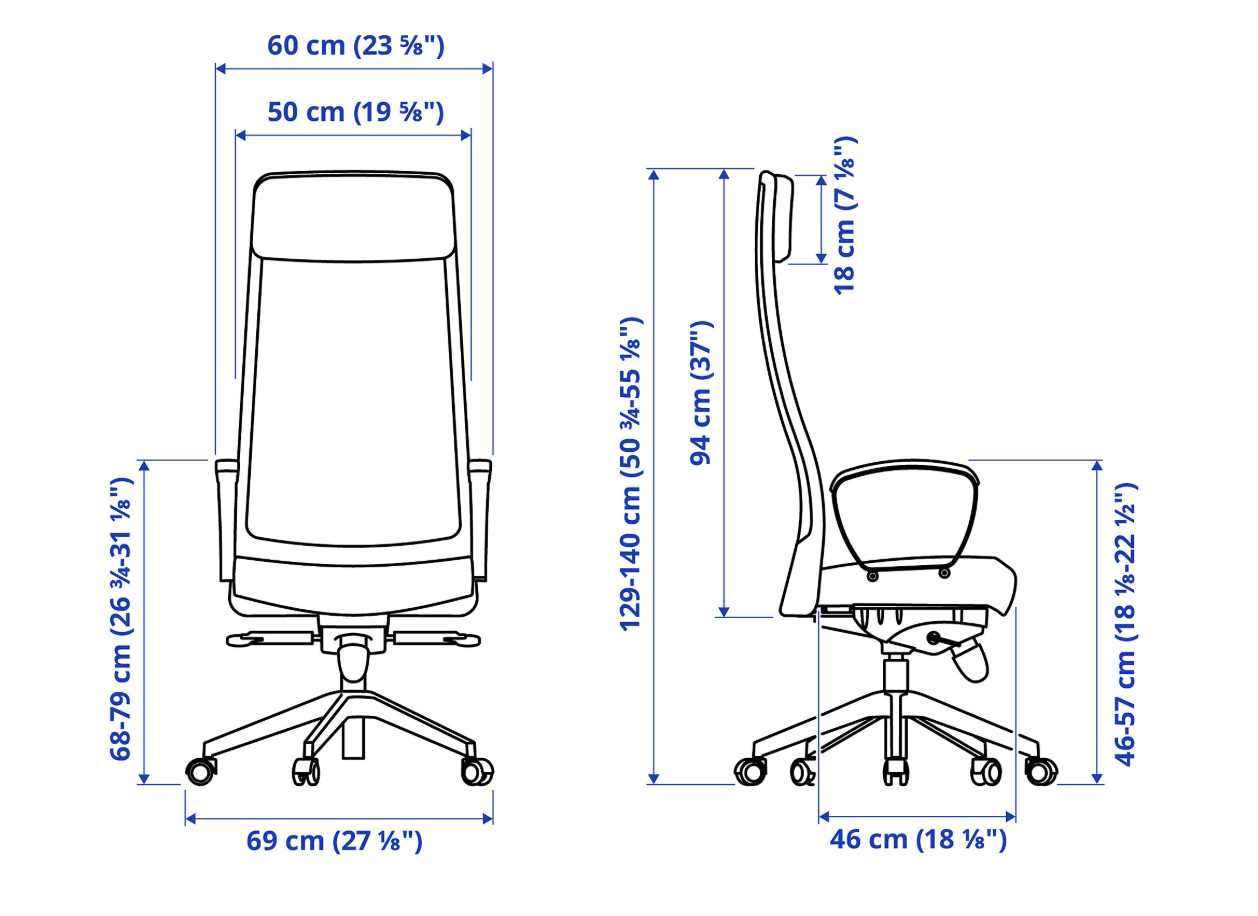 IKEA skrifborðsstóll 4
