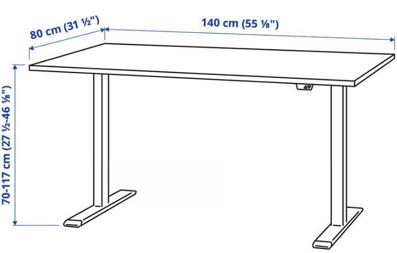 IKEA rafmagnsborð 7
