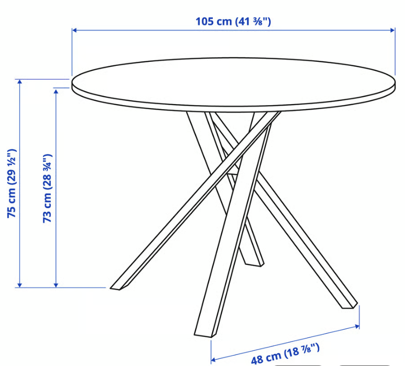 IKEA hringborð 7