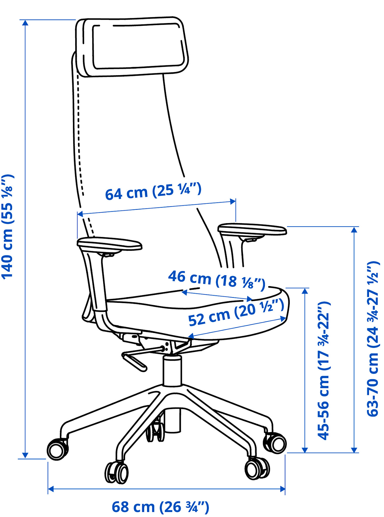 IKEA skrifborðsstóll 8