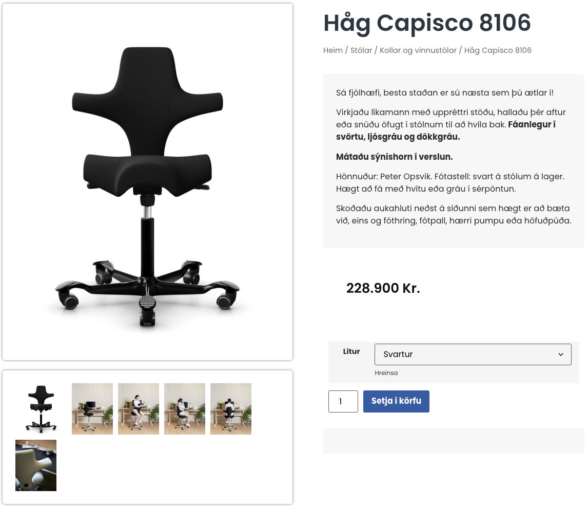 HÅG vinnukollur 6
