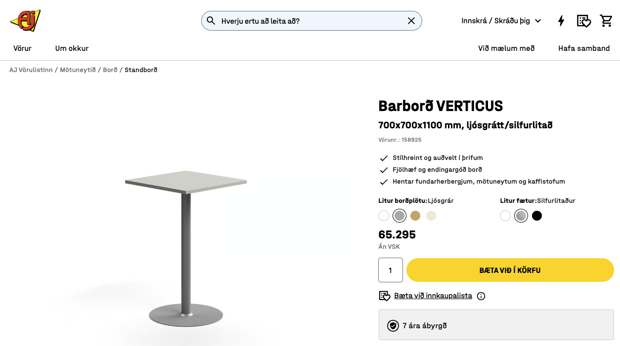 Verticus barborð 2