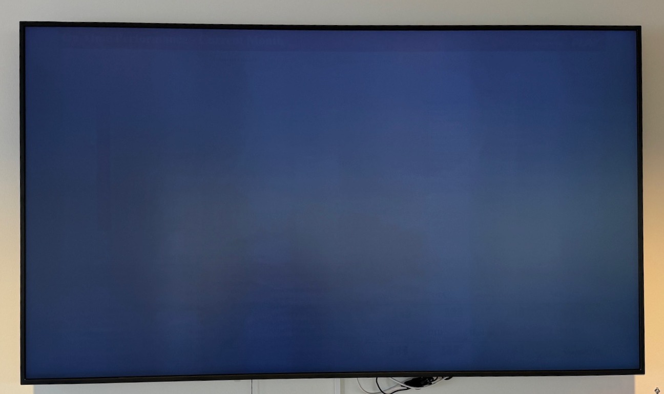 Samsung upplýsingaskjár m/veggfestingu
