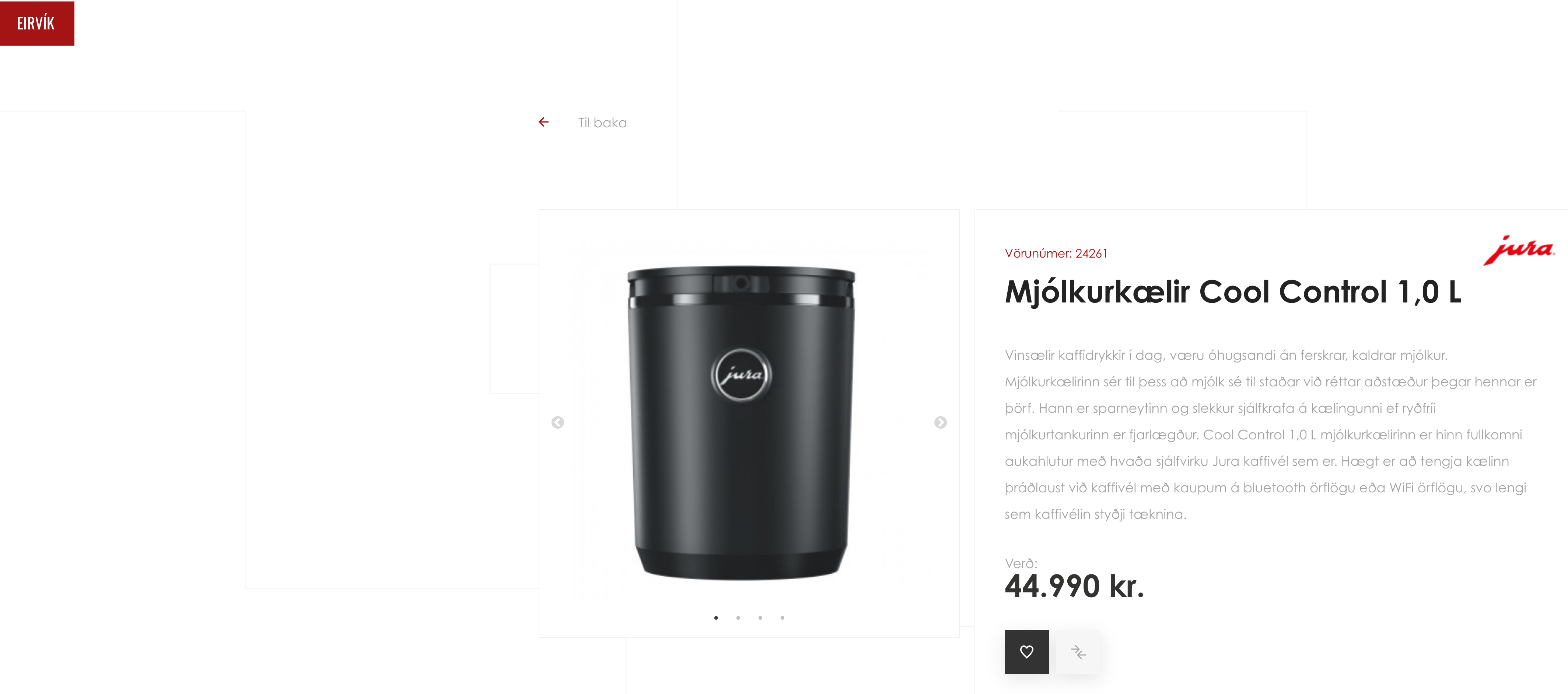 JURA kaffivél m/mjólkurkæli 11