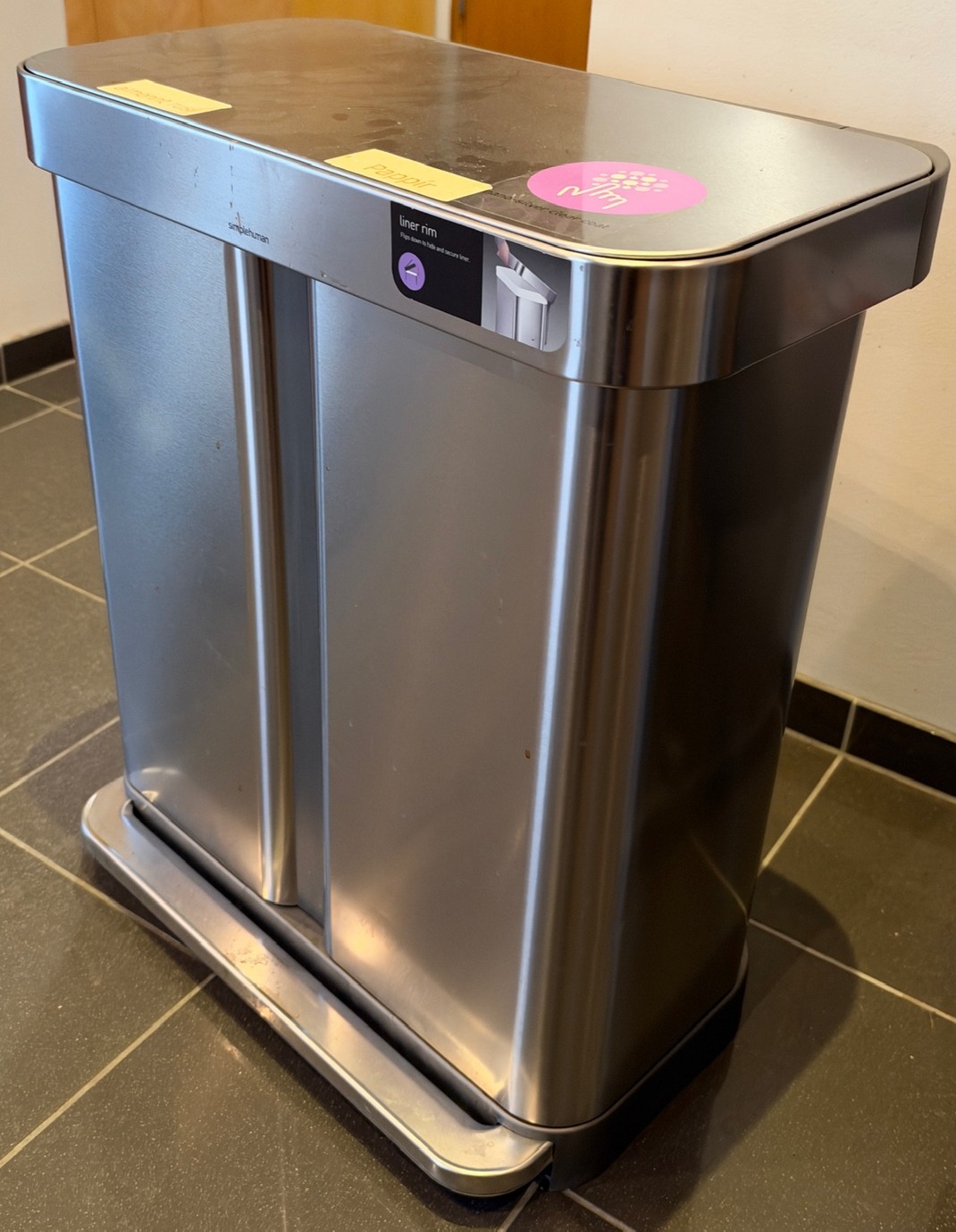 simplehuman endurvinnslutunna