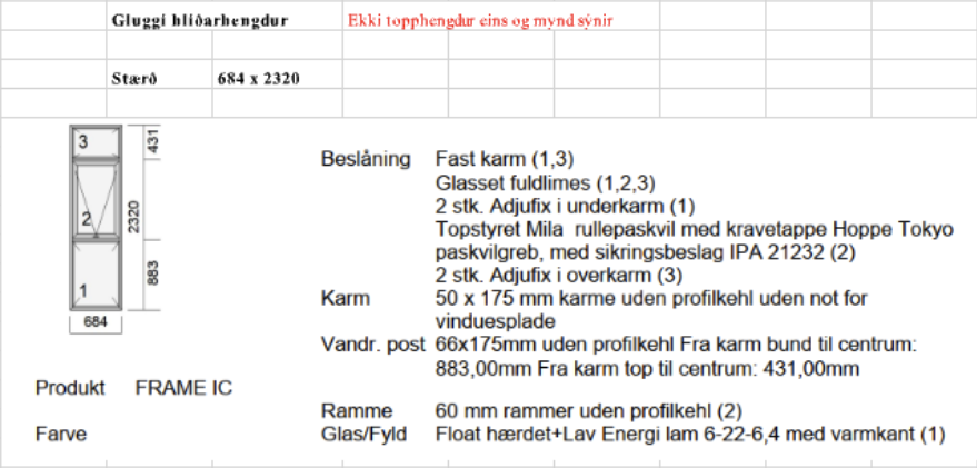 Idealcombi álklæddur timburgluggi 3