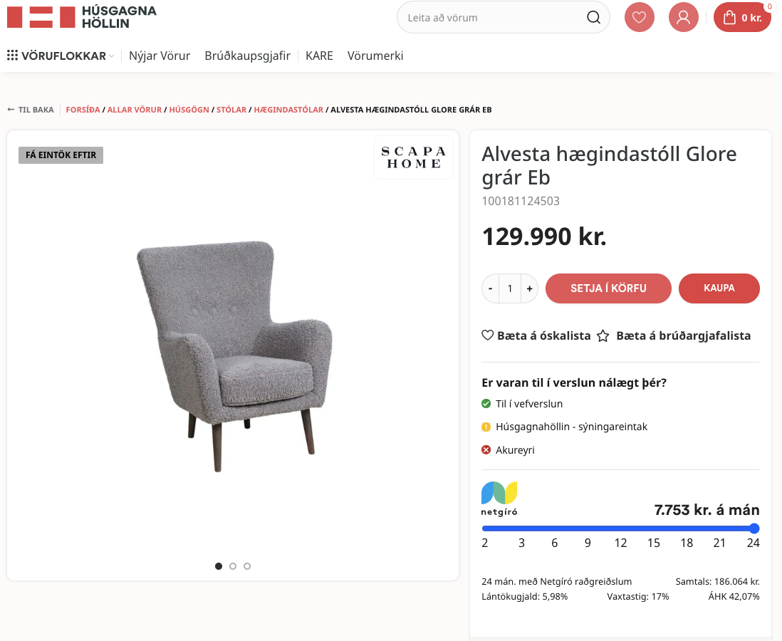 Scapa hægindastóll 8
