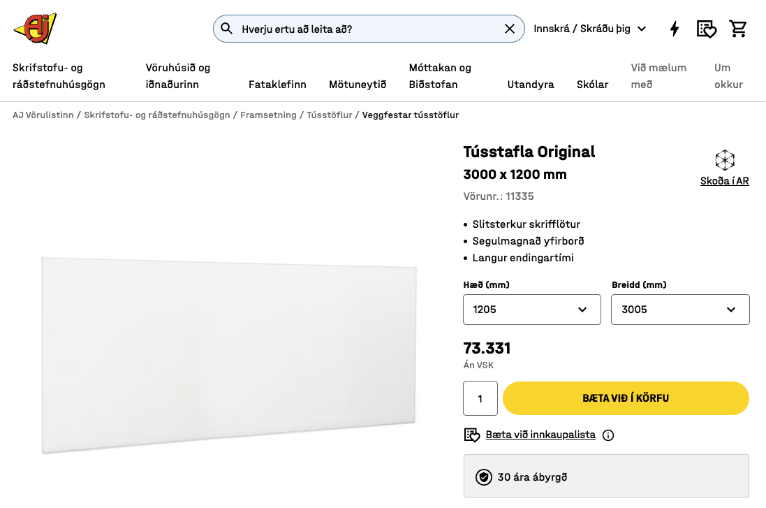 Lintex tússtafla 2