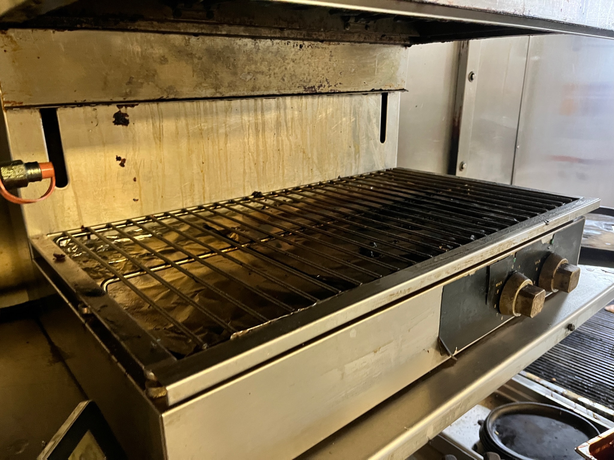 SELT / SOLD Salamander grill, B65 x D50 x H46 sm. 3