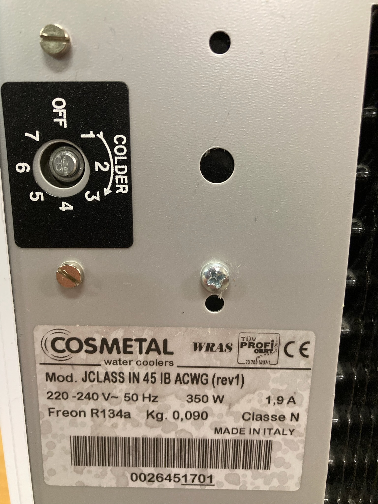 SELT / SOLD Vatnskælir frá Cosmetal - 2 stk. 3