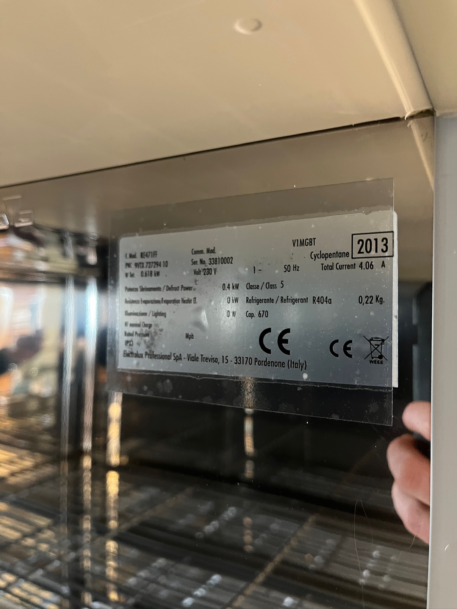 SELT / SOLD Zanussi frystiskápur, 670L, H206 x D83 x B71 sm. 11