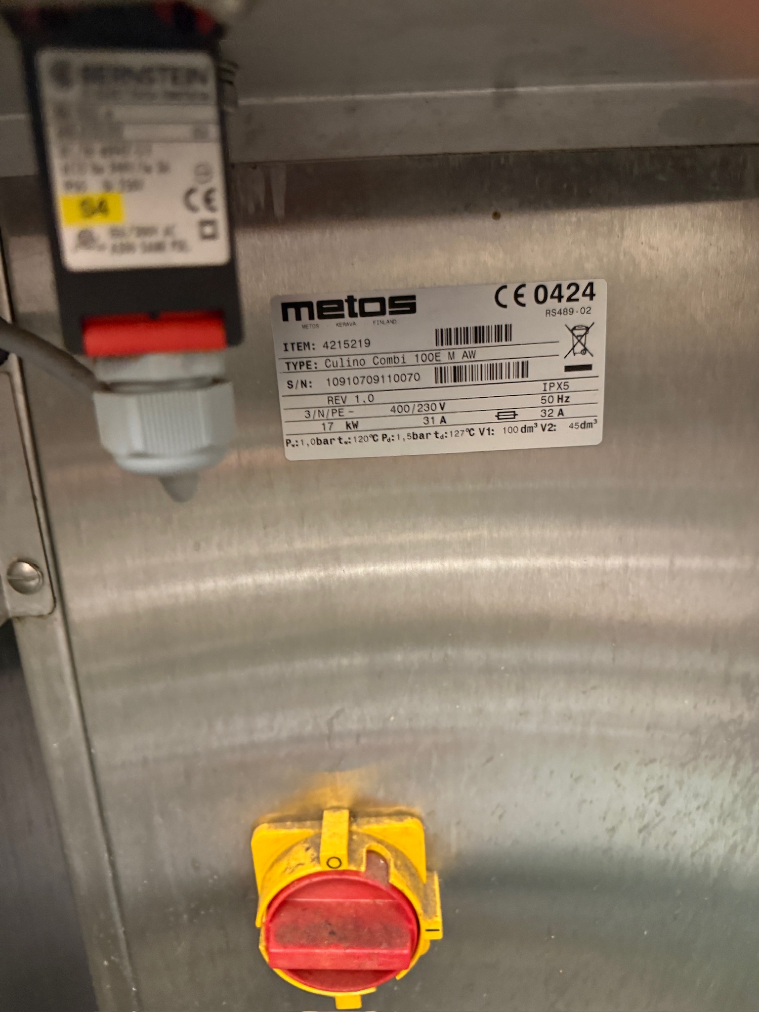 SELT / SOLD Metos gufupottur frá Fastus, 100L 8