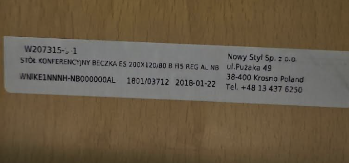 NowyStyl fundarborð frá Hirzlunni, 4-6 manna, L200xB120sm. 3