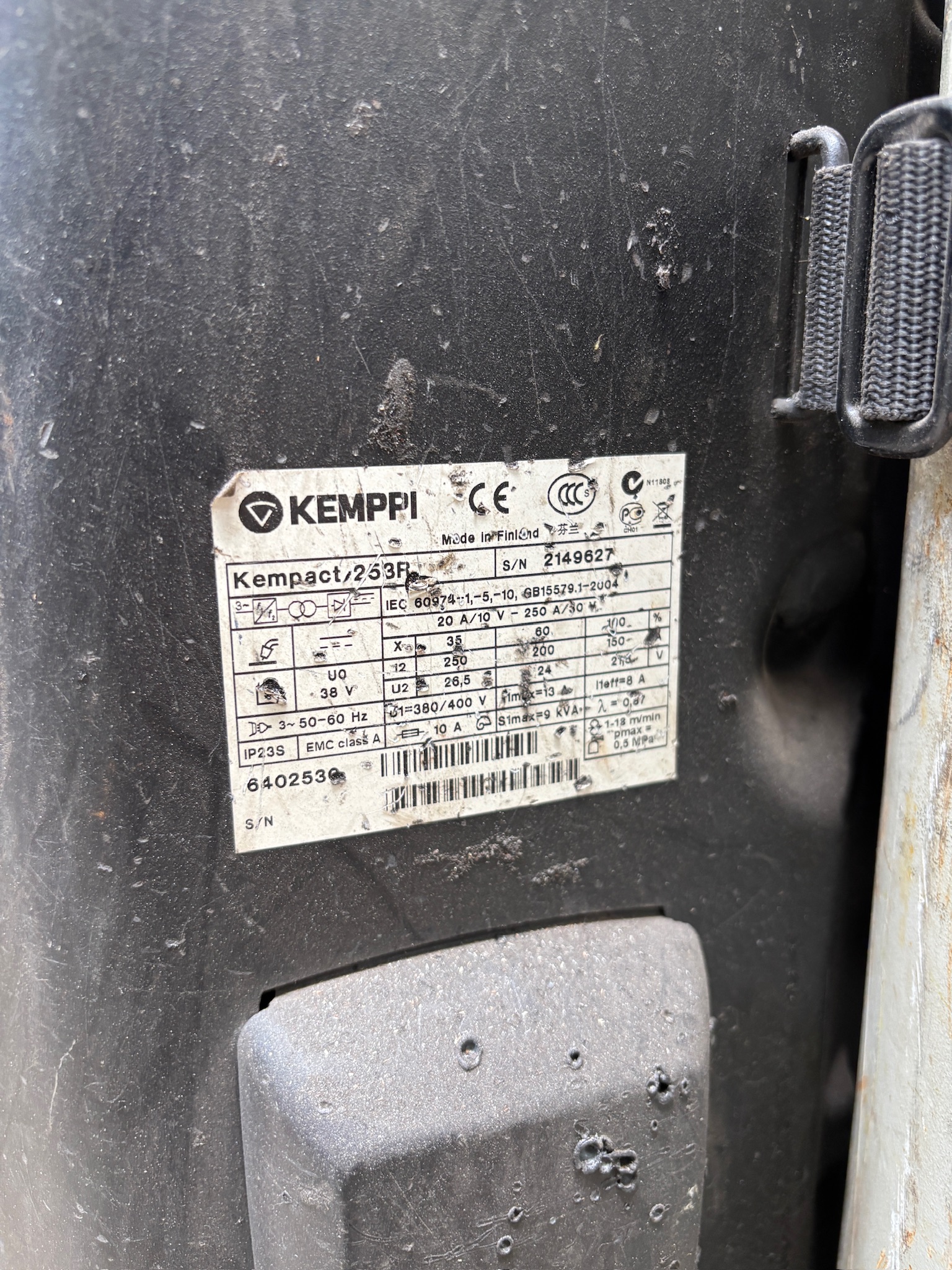 SELT / SOLD - Kemppi rafsuðuvél, Kempact 253R 7