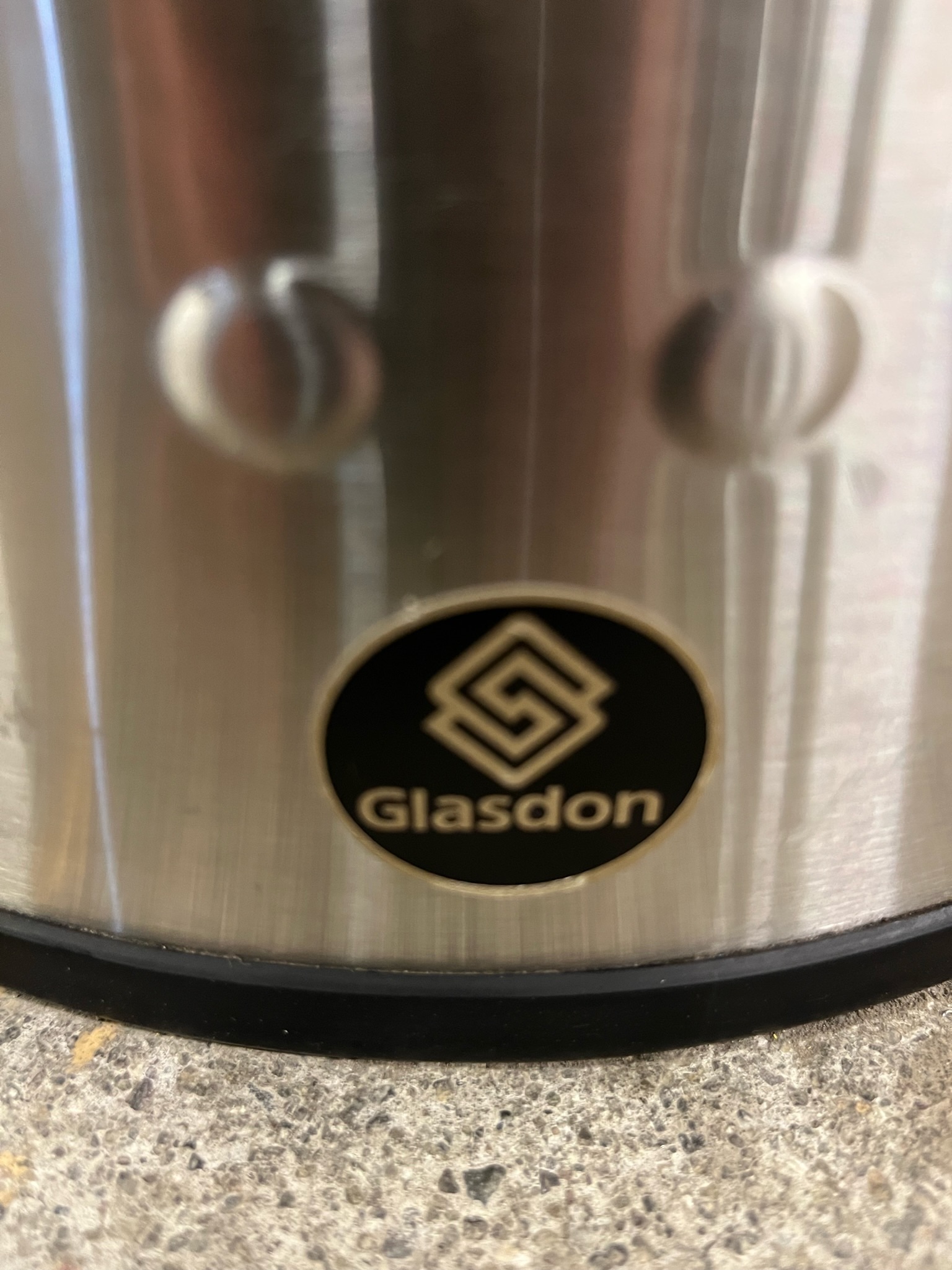 SELT / SOLD Glasdon ruslatunna ónotuð með öskubakka - H106sm. 6