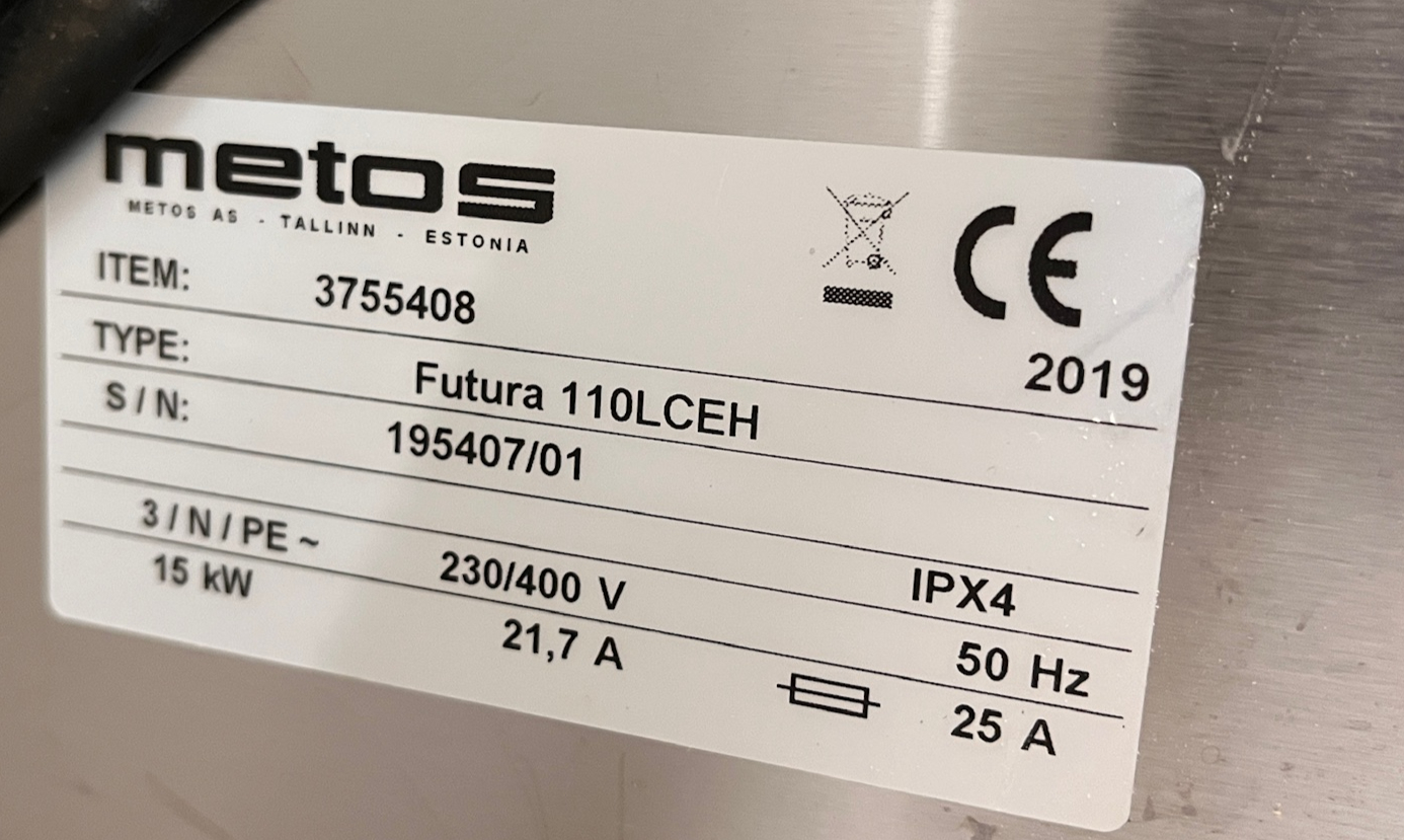SELT / SOLD Metos veltipanna 2019 - 15KW 8