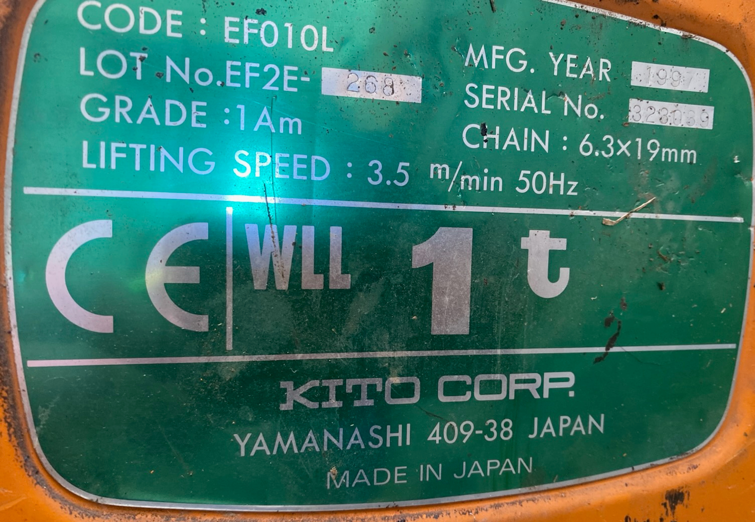 Kito rafmagnstalía, 1T 3