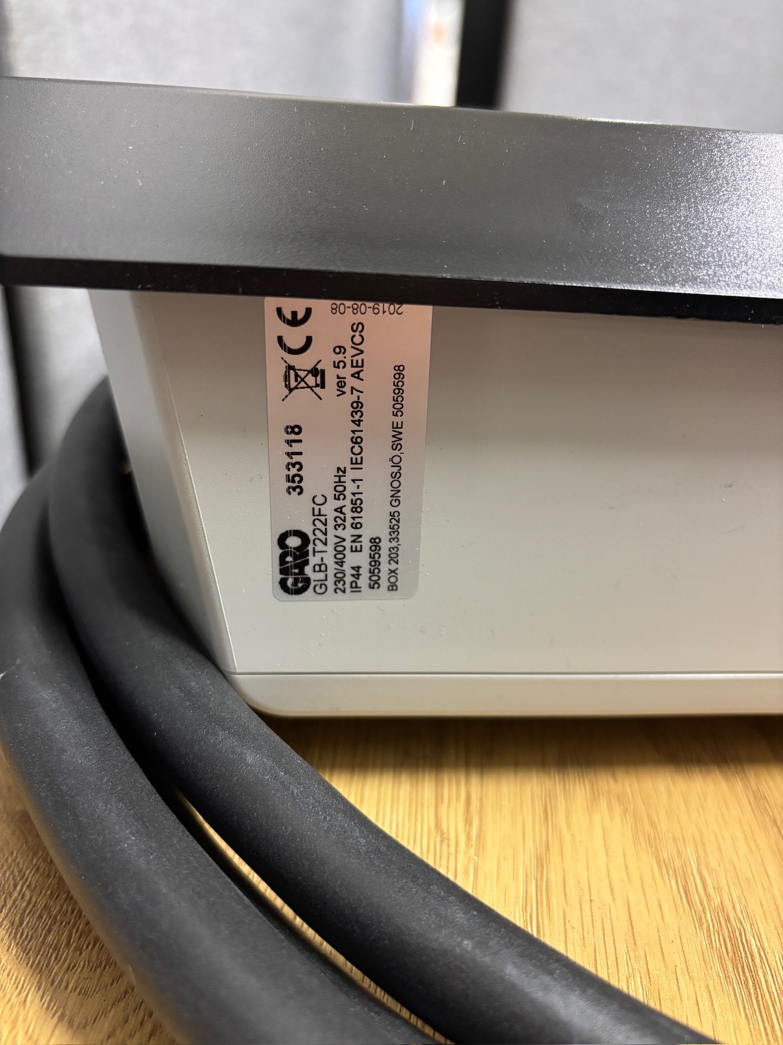 SELT / SOLD GARO GLB+ 22kW / 32A heimahleðslustöð 10