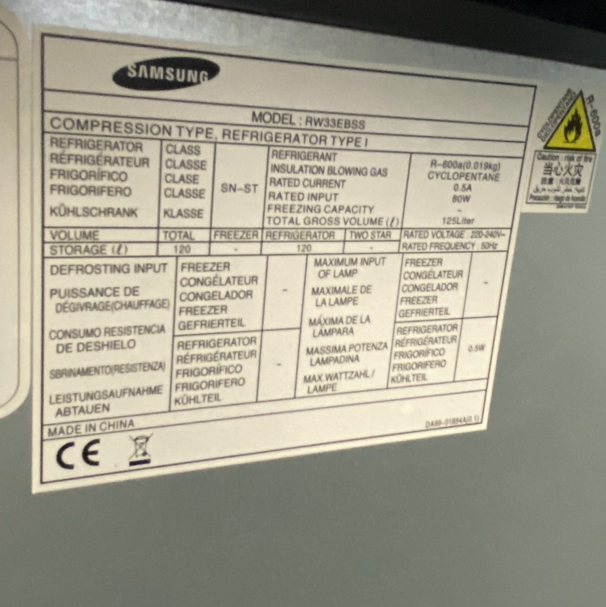 SELT / SOLD samsung vínkælir 5