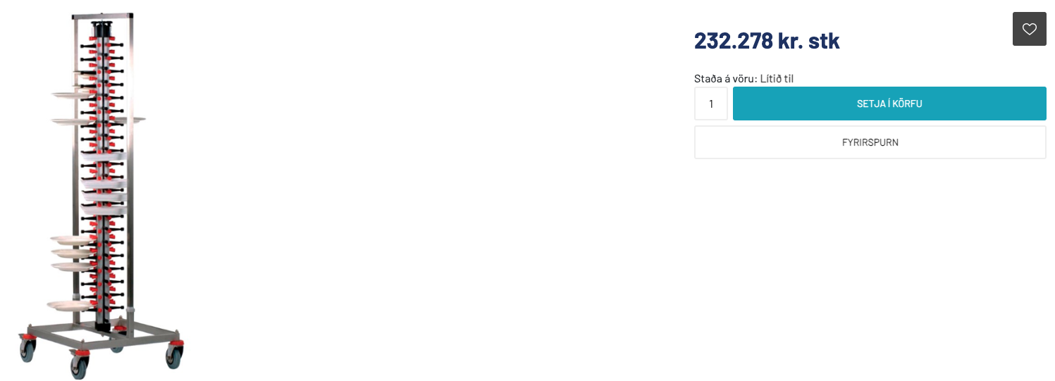 SELT / SOLD Diskatré á hjólum frá Fastus, 84 diskar 6