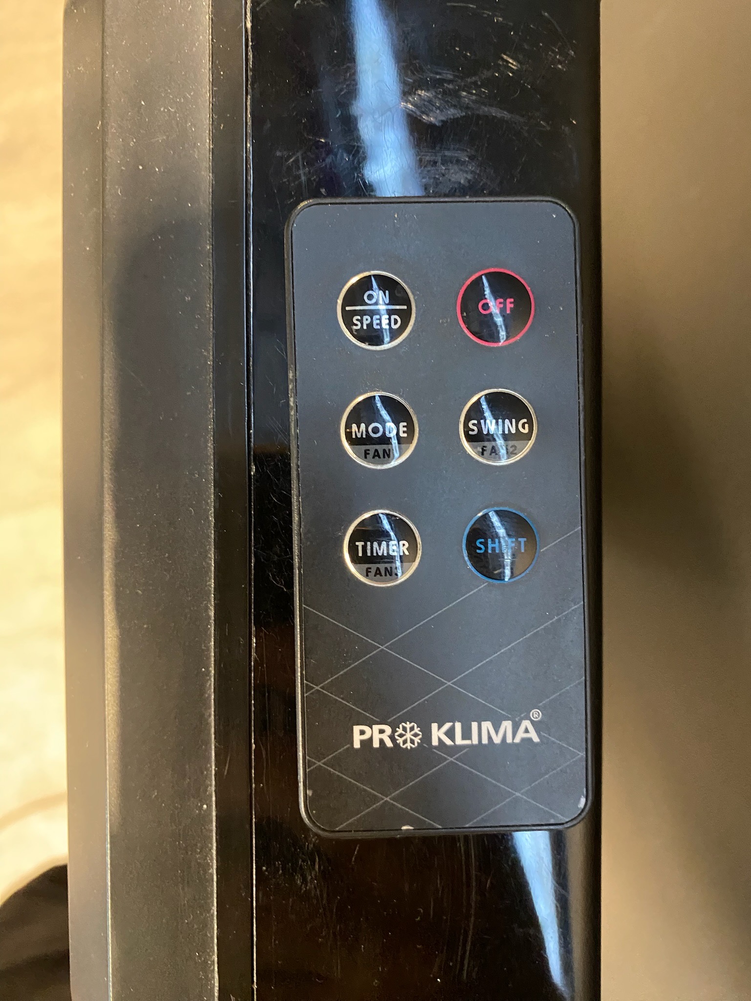 SELT / SOLD Öflug turnvifta - fjarstýrð - Pro Klima - 1 stk. 7