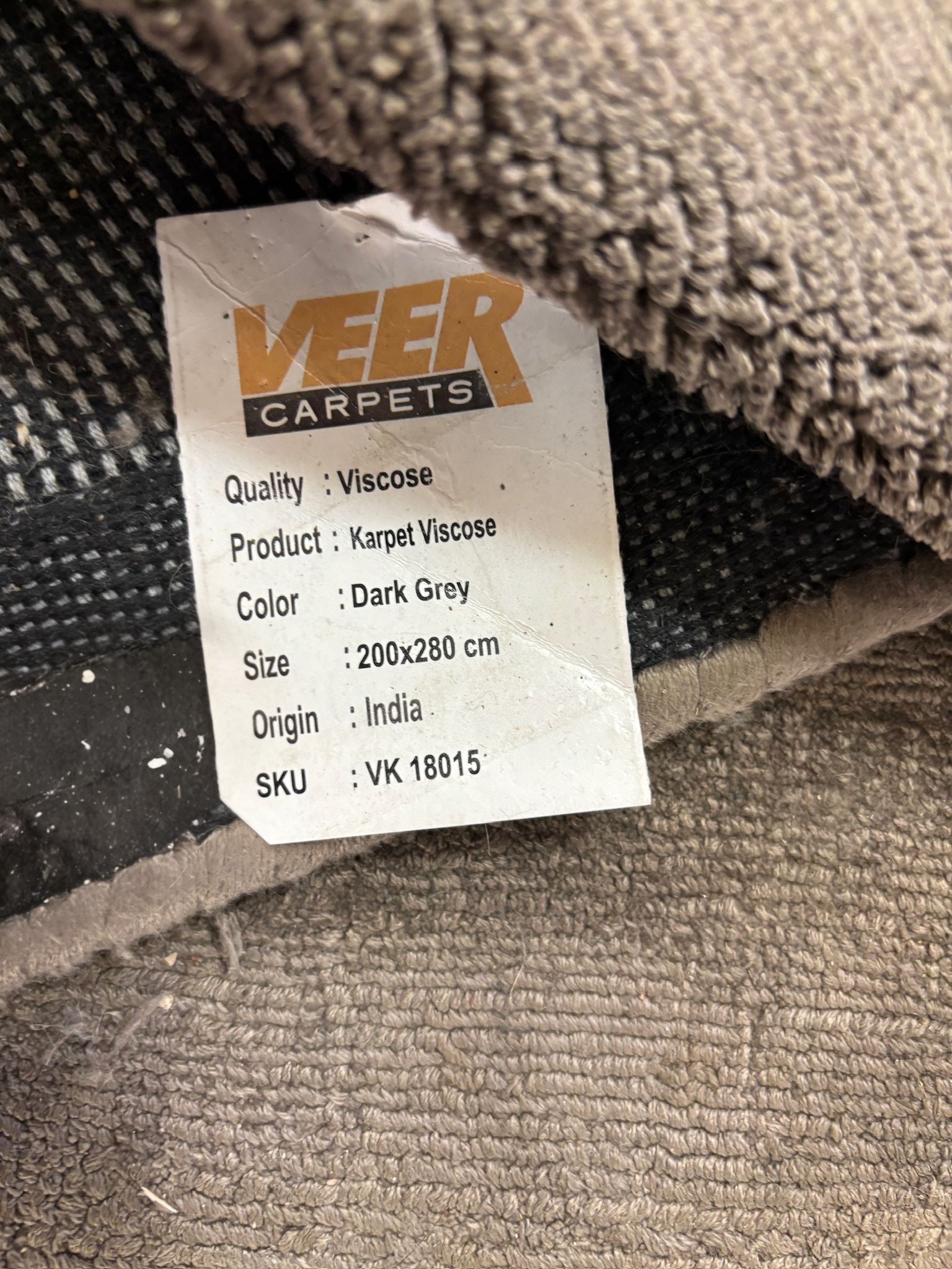 SELT / SOLD Veer Carpets Motta frá Tekk, 280 x 200 sm. 6