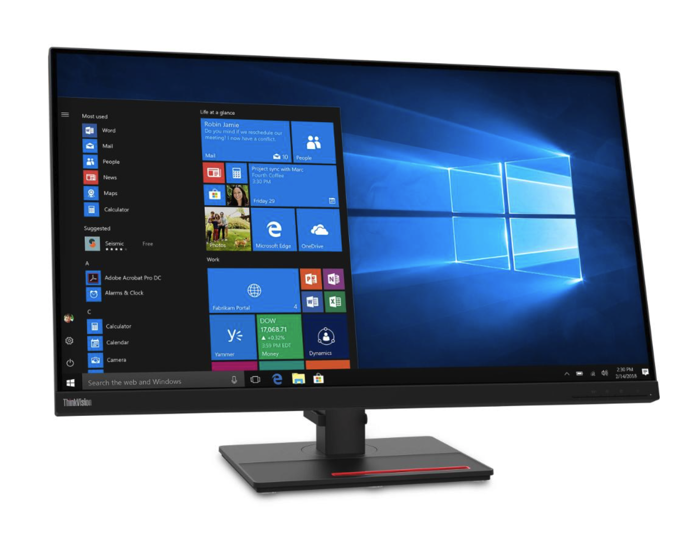SELT / SOLD Lenovo USB-C tölvuskjár, 32'', 2560x1440p