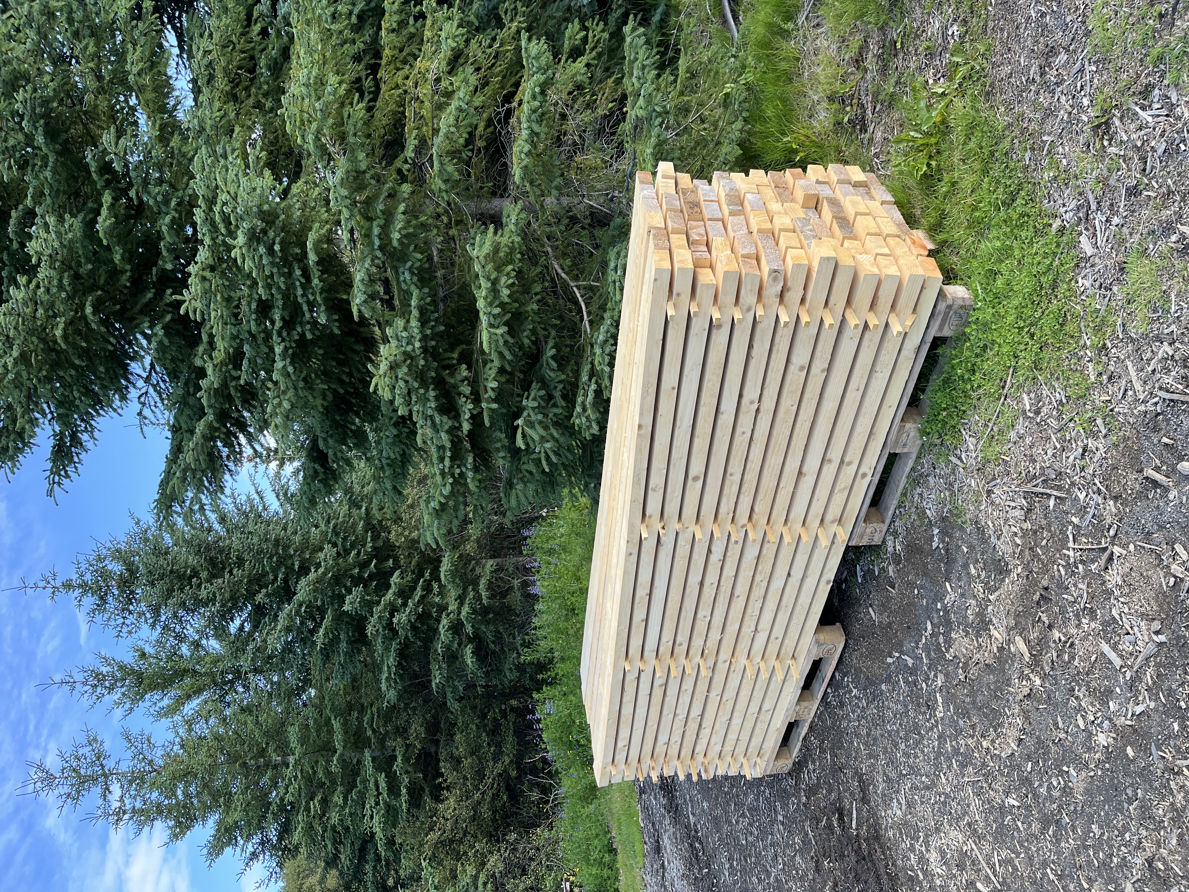 SELT / SOLD - Íslenskt timbur og handverk - bandsagað greni - 50x150x3000 mm