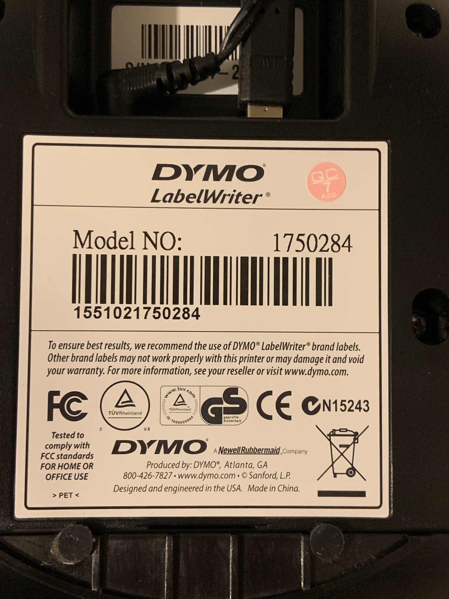 Selt/Endurnýtt-Dymo LabelWriter 450Turbo límmiðaprentari 2