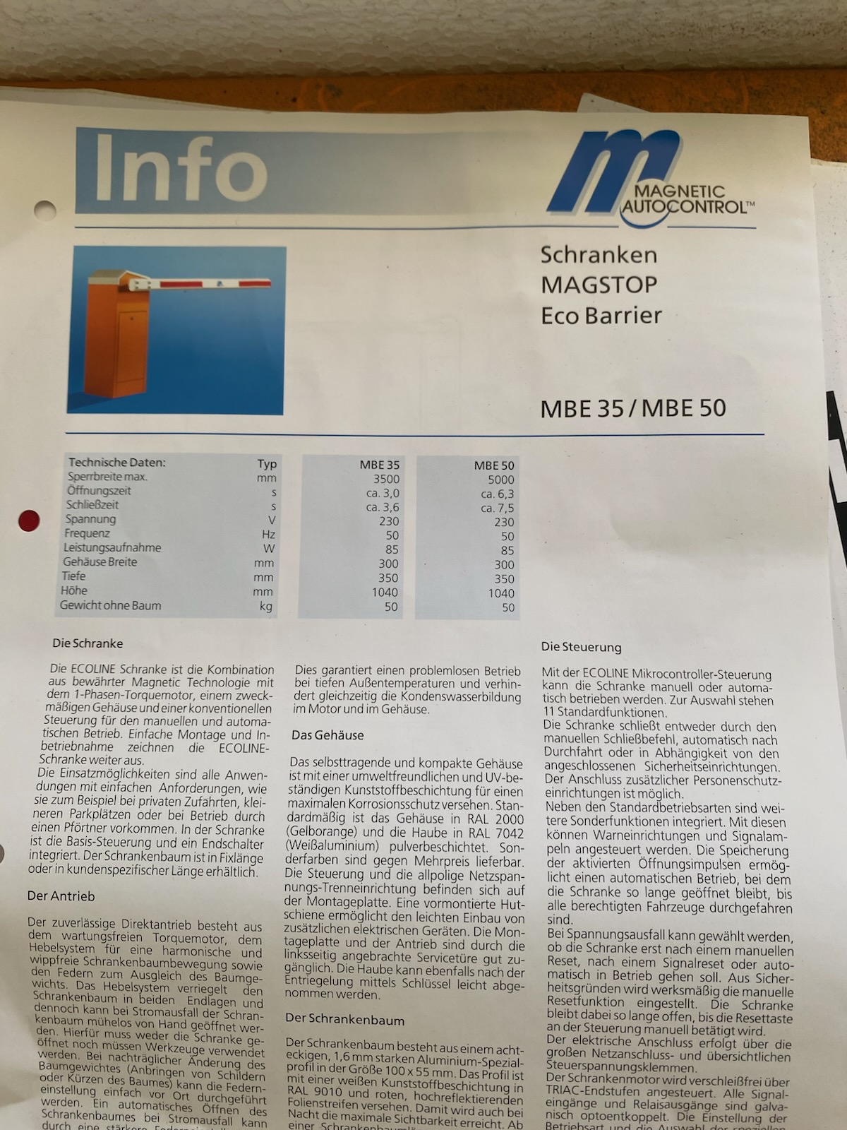 SELT / SOLD Bómuhlið frá Nortek, 5m. - Ónotað 4