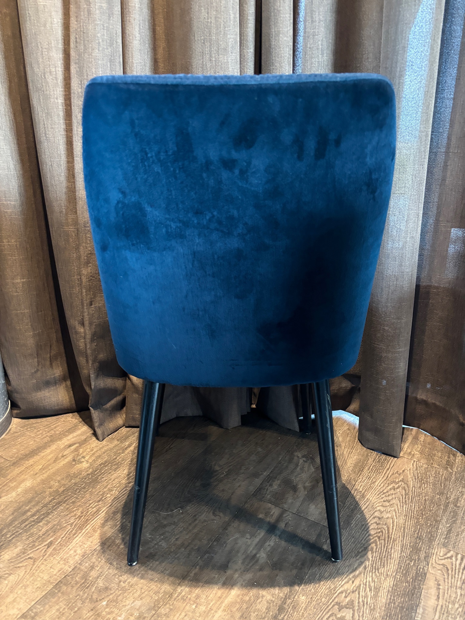 SELT / SOLD Borðstofustólar / eldhússtólar, dökk bláir 4