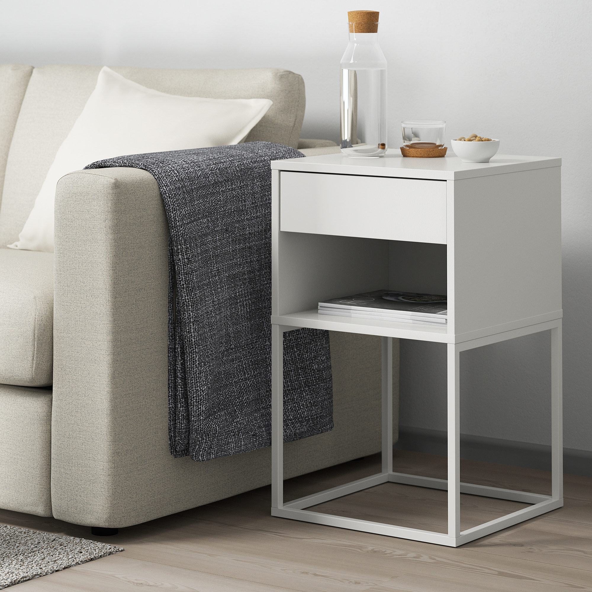 SELT / SOLD VIKHAMMER - IKEA skenkur - náttborð - stofuborð 3