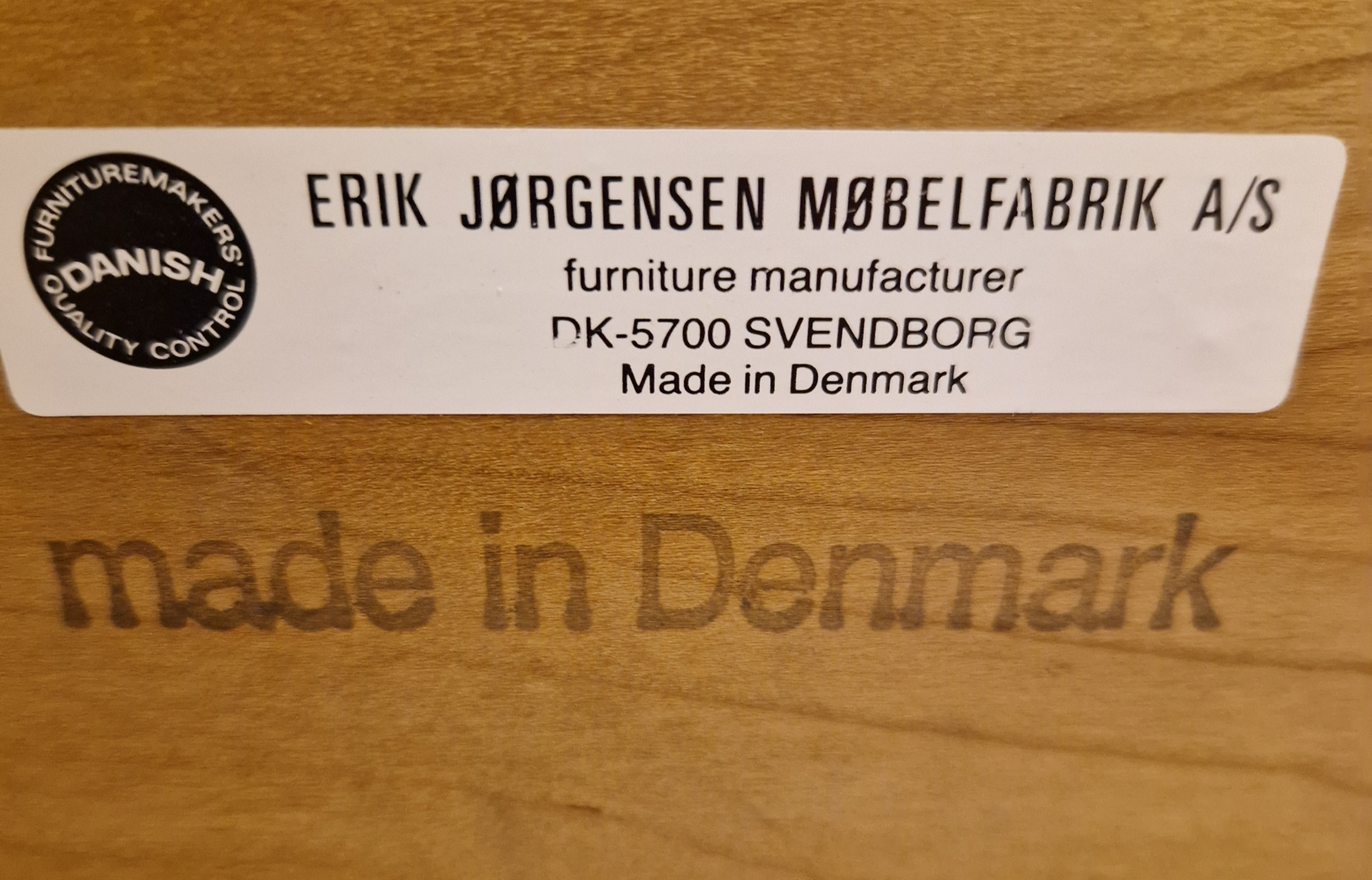 SELT / SOLD - Erik Jørgensen sófaborð, B81 x D74 sm. 3