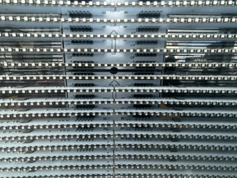 SELT / SOLD Rimla LED skilti gegnsætt H180 x 200 sm 7