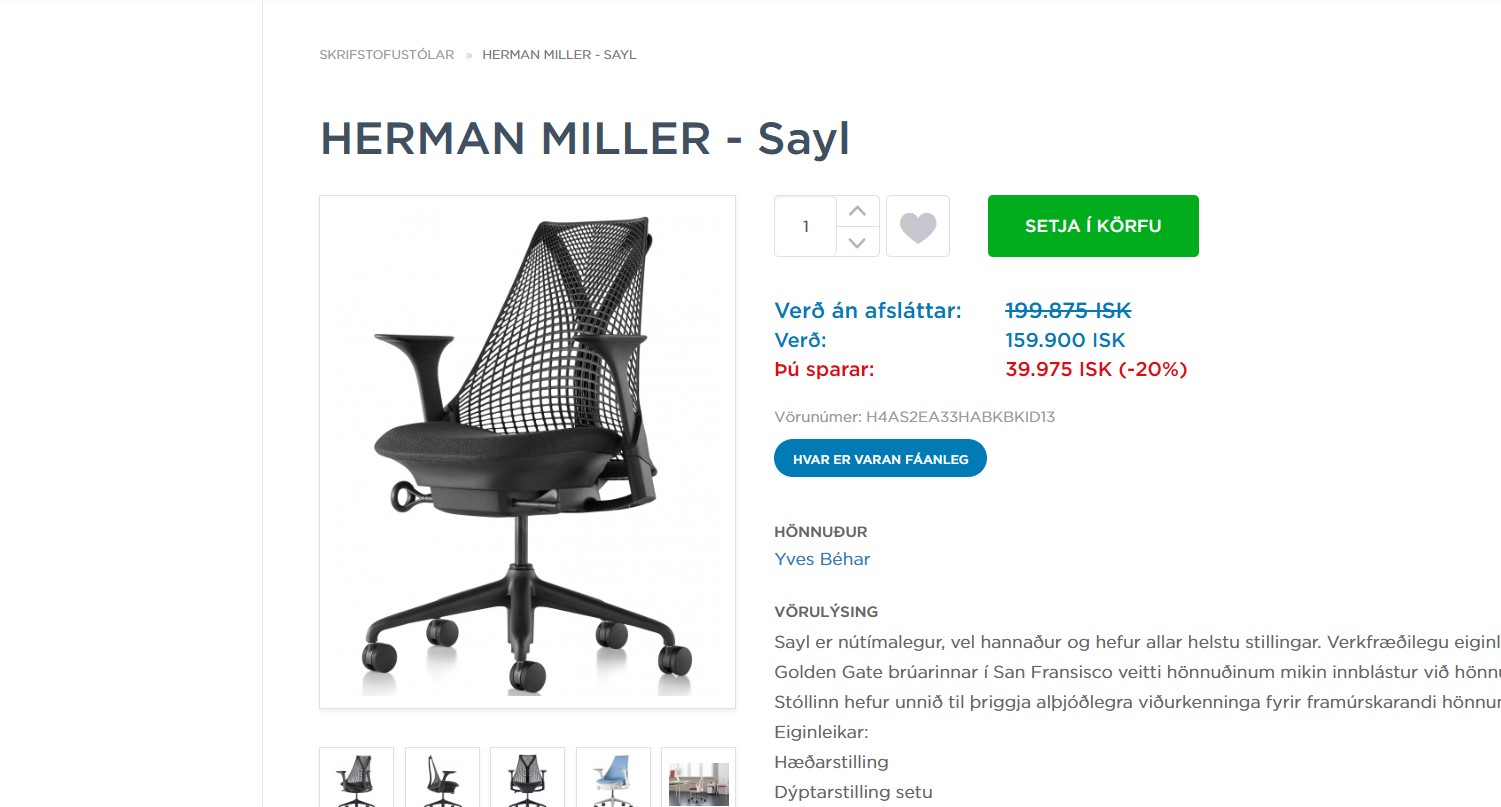 SELT / SOLD Herman Miller Sayl (2 stk.) 11