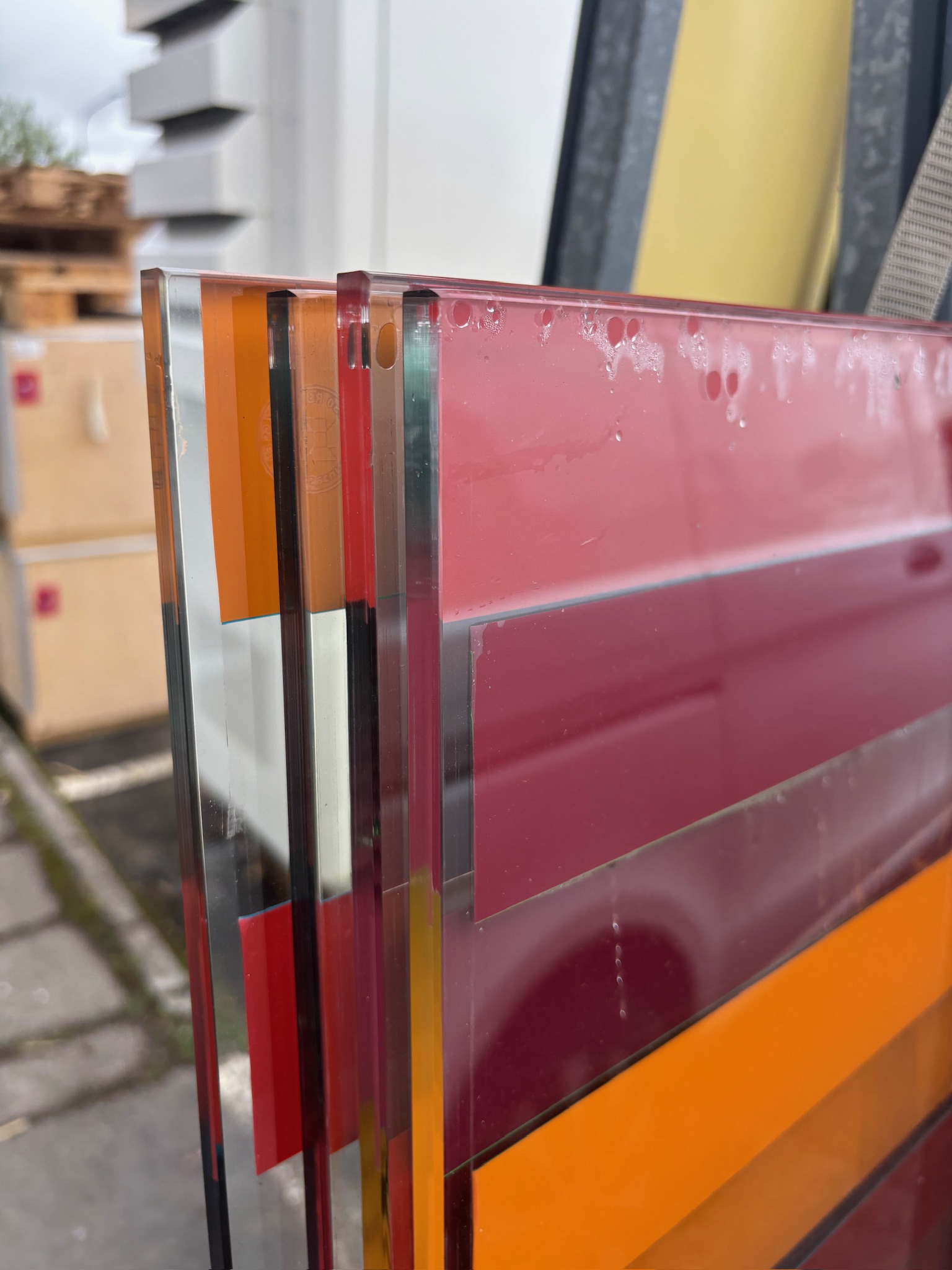 SELT/SOLDHert gler / glerveggir, L265xH132sm. (4 stk.) 5