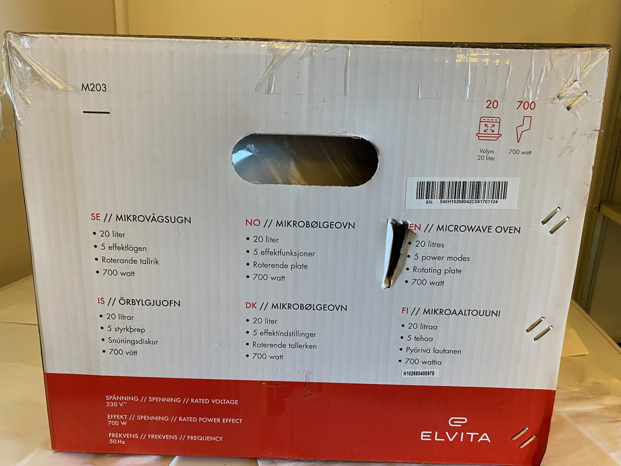 SELT / SOLD Elvita örbylgjuofn (ónotaður) 5