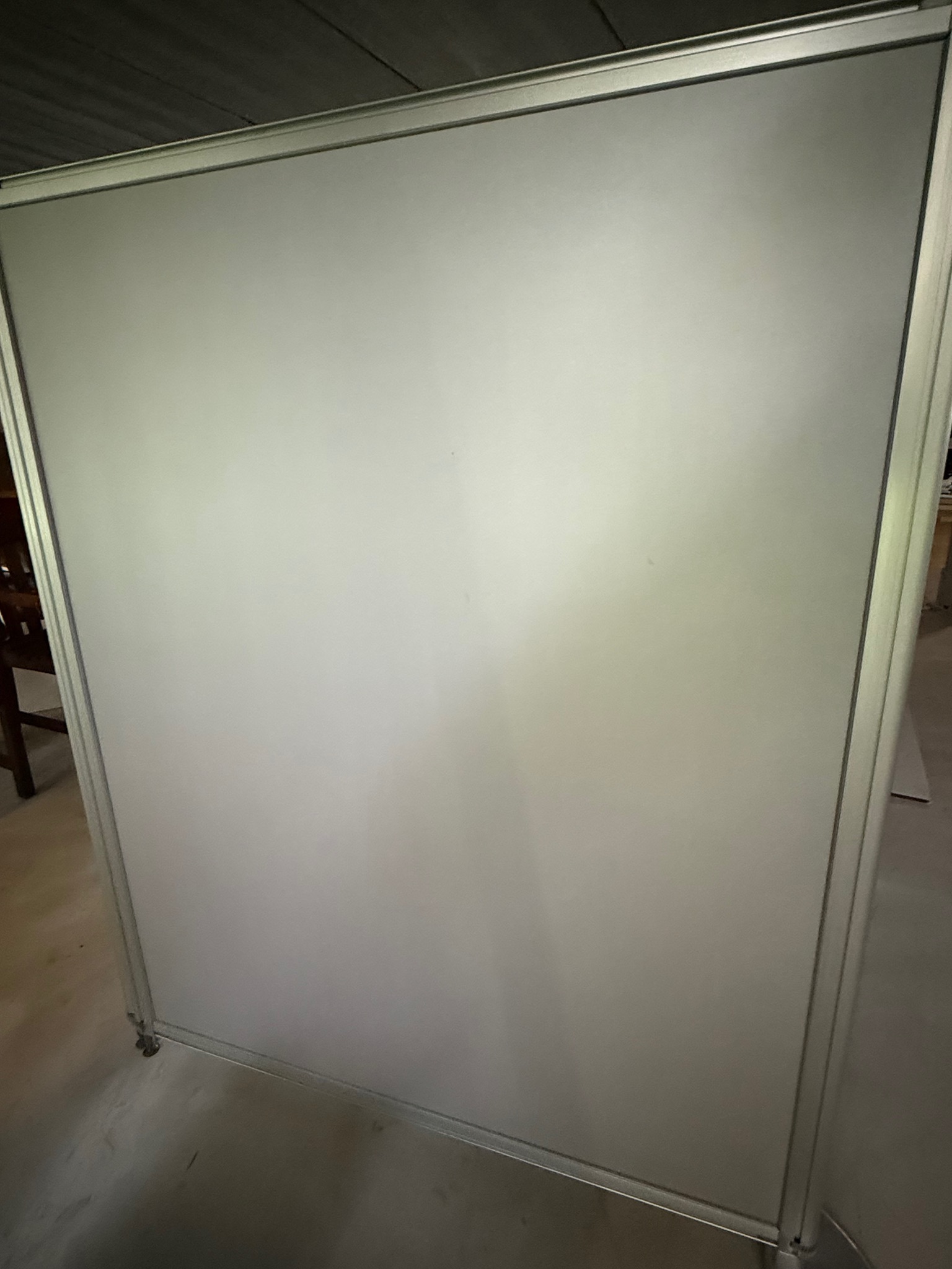 SELT /SOLD Skilrúm plexí- tvískipt H155 x B180 sm 3