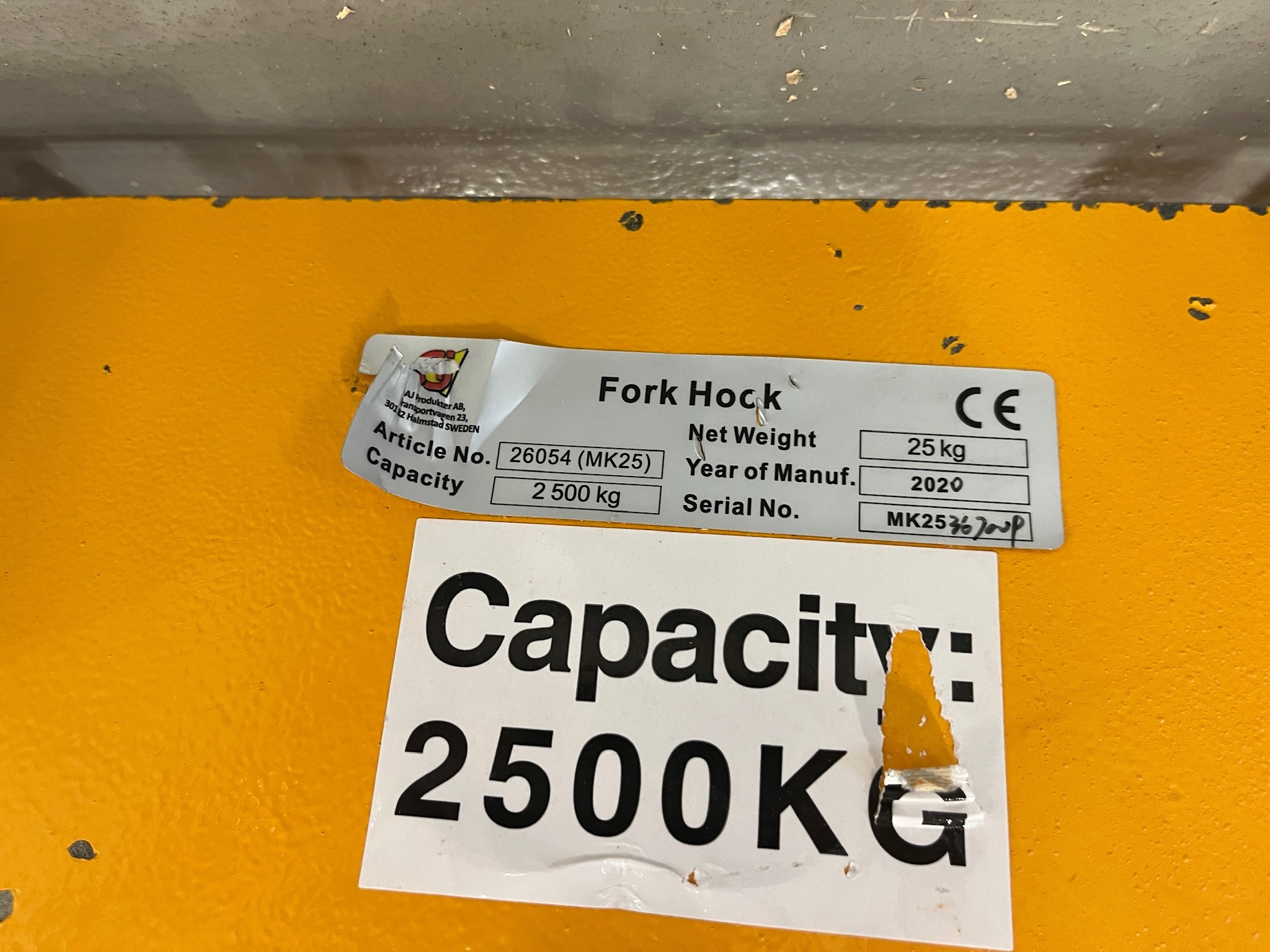 SELT / SOLD - Lyftikrókur fyrir gaffallyftara 3