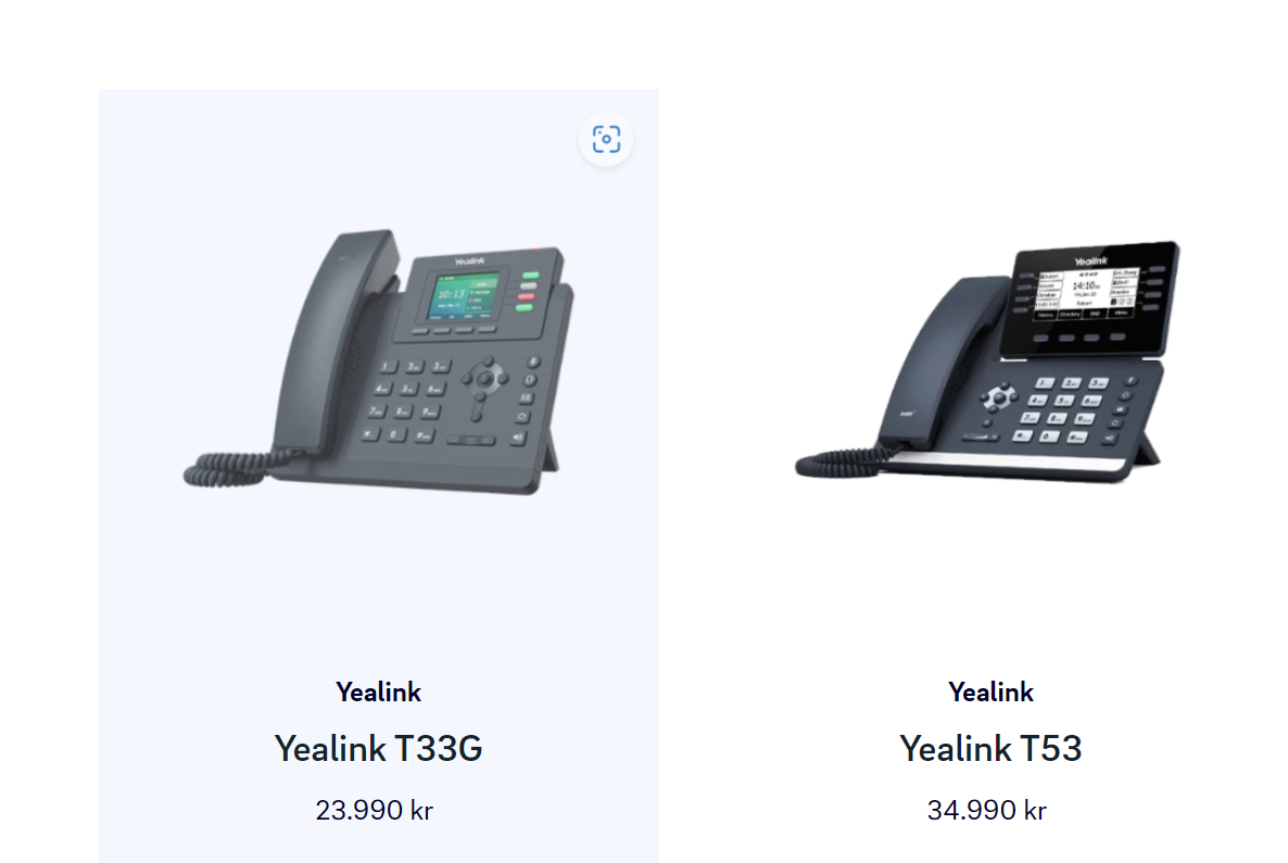 SELT / SOLD Ipsímar - Yealink - 18 stk. 3