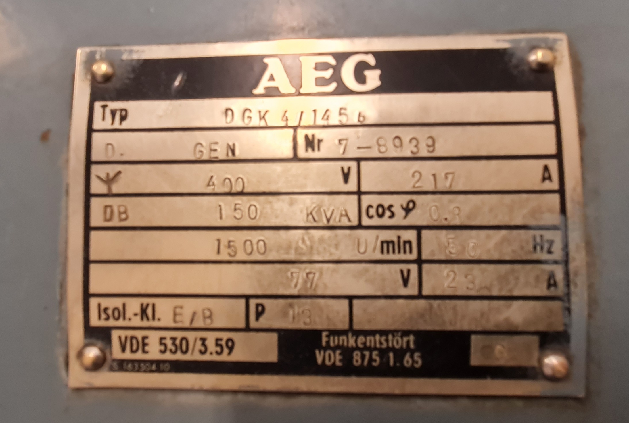 Selt - Vönduð rafstöð - ljósavél - 150 kVA eða 120 KW - staðsett í 101 10