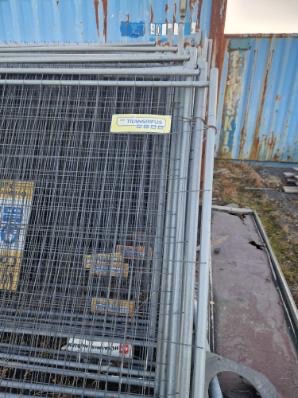 SELT / SOLD - Öryggisgrindur H180 x L340 sm vinnustaðagirðing - um 40 stk/150m 10