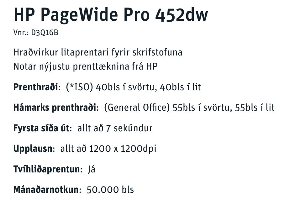 SELT / SOLD HP Pagewide Pro 452dw 11