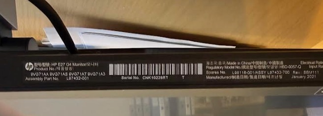 SELT / SOLD HP tölvuskjár, FHD, 27'' (12 stk.) 2
