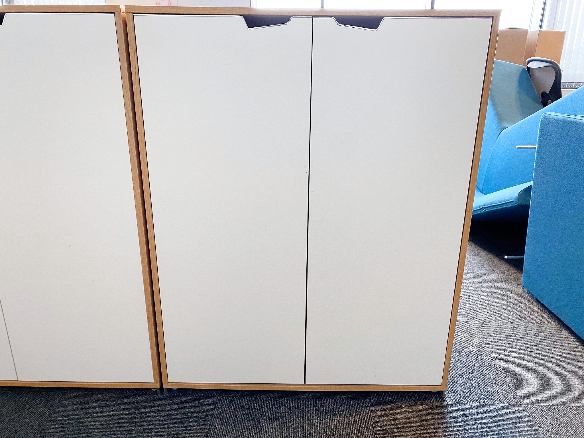 SELT / SOLD Holmris skrifstofuskápur, H113xB90sm. 4